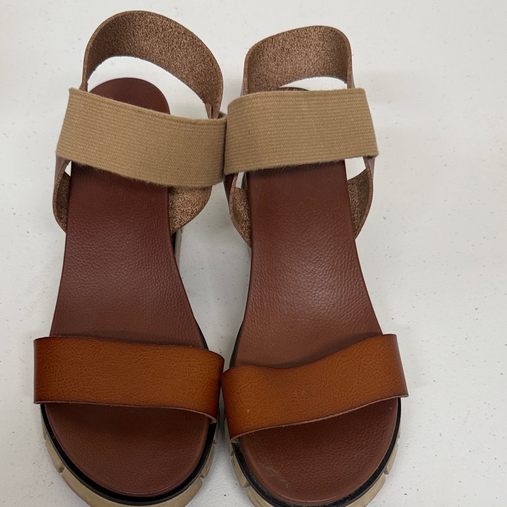 MIA Brown Strappy Sandals